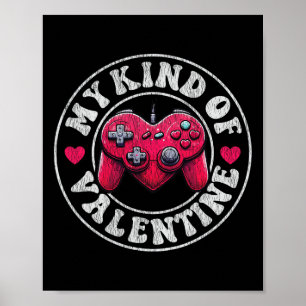 Meine Art Valentinsgruß Gamer Cooler Valentinstag  Poster