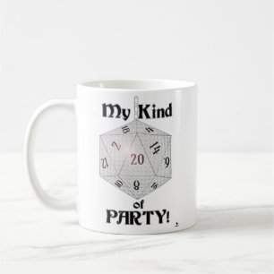 Meine Art von Party Epic Dice Role Player Gamer Kaffeetasse