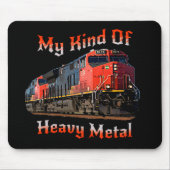 Meine Art von Schwermetall-Diesel-Lokomotivzug Mousepad (Vorne)