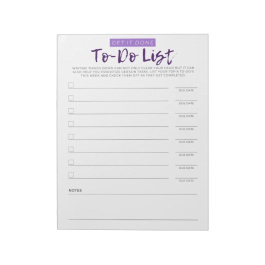 Meine Aufgabenliste Notizblock (Rotiert)