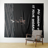 Meine Aufwärmphase ist dein Training, trainiere Fi Wandteppich (Beispiel (Horizontal))