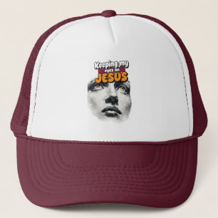 Meine Augen auf JESUS gerichtet - Christlich Truckerkappe