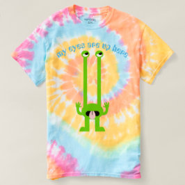 "Meine Augen sind hier oben", Alberne Alien Emoji T-Shirt
