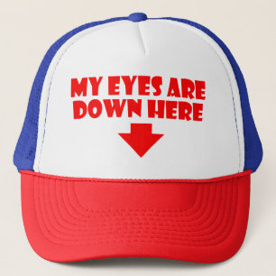 Meine Augen sind hinunter hier Hut Truckerkappe
