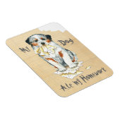 Meine Aussie Ate My Hausaufgaben Magnet (Rechte Seite)