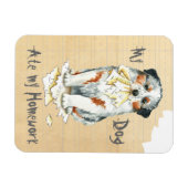 Meine Aussie Ate My Hausaufgaben Magnet (Horizontal)