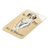 Meine Aussie Ate My Hausaufgaben Magnet (Linke Seite)