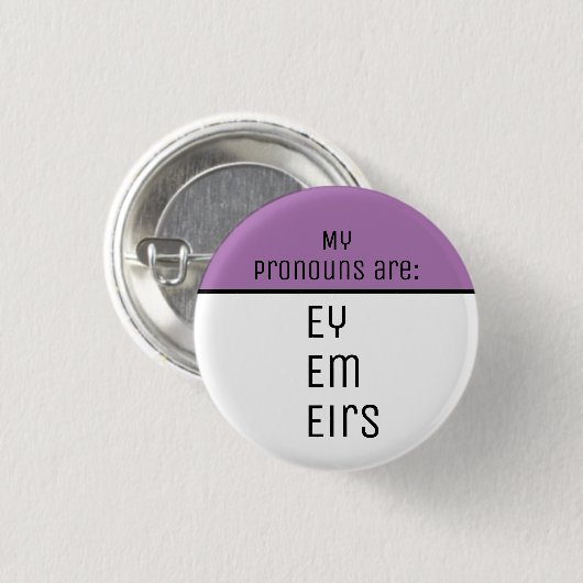 Meine Aussprache ist Ey Em Eirs Button (Vorne & Hinten)