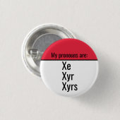 Meine Aussprache ist Xe Xyr Xyrs Button (Vorne & Hinten)