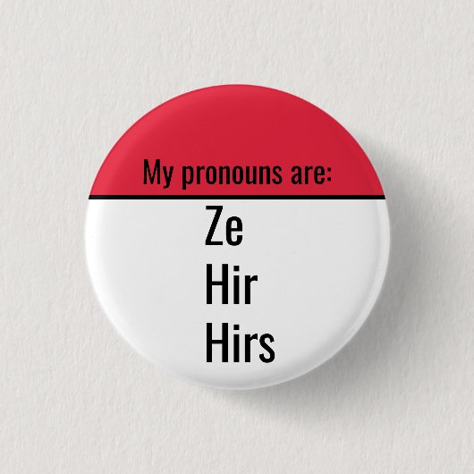 Meine Aussprache ist Ze Hir Hirs Button (Vorderseite)