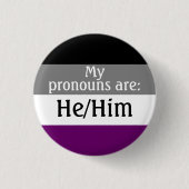 Meine Aussprache lautet: Er/Er - asexuelle/Ass-Fla Button (Vorderseite)