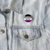 Meine Aussprache lautet: Xe/Xyr - asexual/ace-Flag Button (Beispiel)