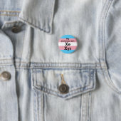 Meine Aussprache lautet: Xe Xyr - Trans Flag Button (Beispiel)