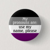 Meine Ausspracheaufzeichnungen sind: meinen Namen Button (Vorderseite)