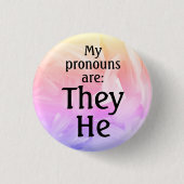 Meine Ausspracheaufzeichnungen sind: Sie, Er Button (Vorderseite)