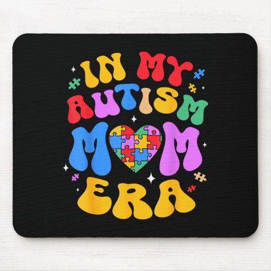 Meine Autismus-Mutter Autismus-Bewusstsein Groovy  Mousepad (Vorne)