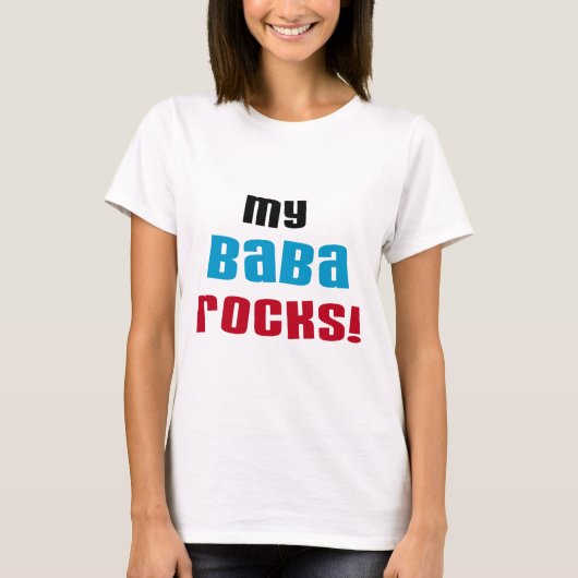 Meine Baba Rocks T - Shirt und Geschenke (Vorderseite)