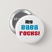 Meine Baba Rocks T - Shirt und Geschenke Button (Vorne & Hinten)