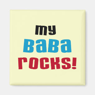 Meine Baba Rocks T - Shirt und Geschenke Magnet