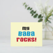 Meine Baba Rocks T - Shirt und Geschenke Postkarte (Stehend Vorderseite)