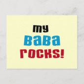 Meine Baba Rocks T - Shirt und Geschenke Postkarte (Vorderseite)