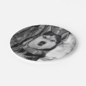 Meine Baby-blauen Augen Pappteller (Schrägansicht)