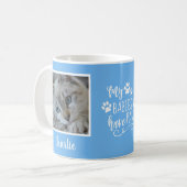 Meine Babys haben blaue Paws Foto Kaffeetasse (Vorderseite Links)