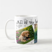 Meine Babys haben Paare Niedlich 3 Collage Paw Pri Kaffeetasse (Links)