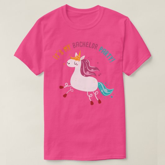 Meine Bachelor Party Funny Unicorn T-Shirt (Design vorne)
