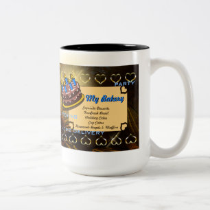 Meine Bäckerei - Kaffee-, Tee-Tasse, Cup Zweifarbige Tasse