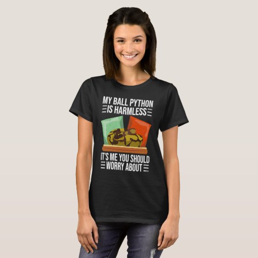 Meine Ball-Python ist eine armlose Ball-Python-Sch T-Shirt (Vorne ganz)