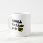 Meine Bälle sind größer Kaffeetasse (Vorderseite Links)