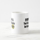 Meine Bälle sind größer Kaffeetasse (Mittel)