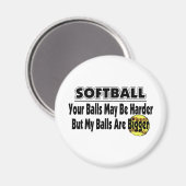 Meine Bälle sind größer Magnet (Vorderseite/Rückseite)