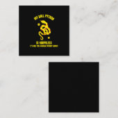 Meine Ballpython ist harmlos, komisch, Reptiliensc Telefonnummerkarte (Vorne/Hinten)