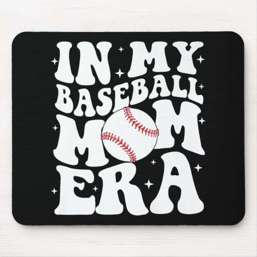 Meine Baseball Mama Ära Baseball Mama Game Day Müt Mousepad (Vorne)