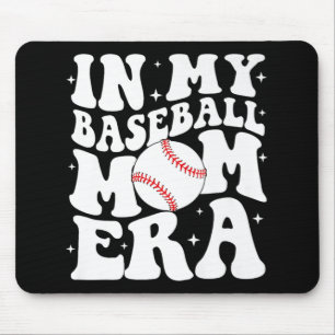 Meine Baseball-Mom-Ära Baseball-Mama Game-Day-Mütt Mousepad