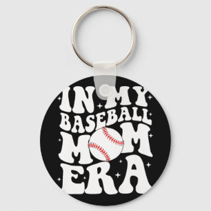 Meine Baseball-Mom-Ära Baseball Mama Game Day Mütt Schlüsselanhänger