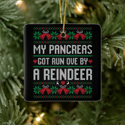 Meine Bauchspeicheldrüse Got von einem Rentierdiab Keramikornament (Baum)