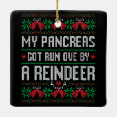 Meine Bauchspeicheldrüse Got von einem Rentierdiab Keramikornament (Rückseite)