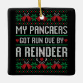 Meine Bauchspeicheldrüse Got von einem Rentierdiab Keramikornament (Vorderseite)