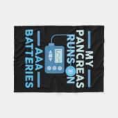 Meine Bauchspeicheldrüse läuft auf einem Aaa Akku  Fleecedecke (Vorderseite (Horizontal))