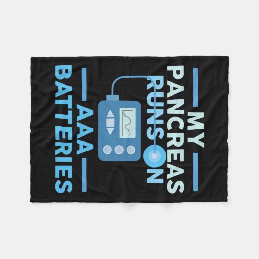 Meine Bauchspeicheldrüse läuft auf einem Aaa Akku Fleecedecke (Vorderseite (Horizontal))