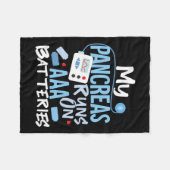 Meine Bauchspeicheldrüse läuft auf einem Aaa Akku  Fleecedecke (Vorderseite (Horizontal))