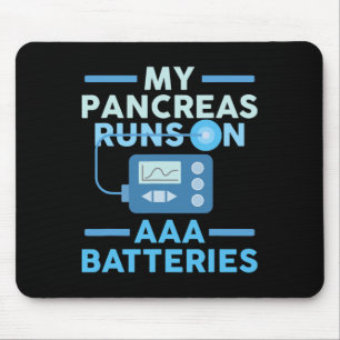 Meine Bauchspeicheldrüse läuft auf einem Aaa Akku Mousepad
