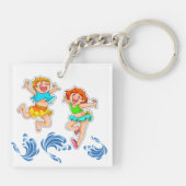 Meine Beach House Schlüsselanhänger - sehen Sie be (Rückseite)