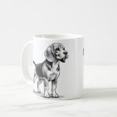 Meine Beagel Kaffeetasse (Vorderseite Links)