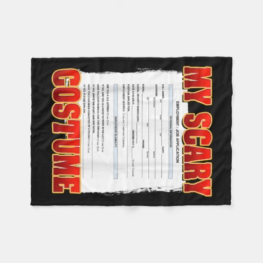 Meine Beängstigende benutzerdefinierte Job-Anwendu Fleecedecke (Vorderseite (Horizontal))