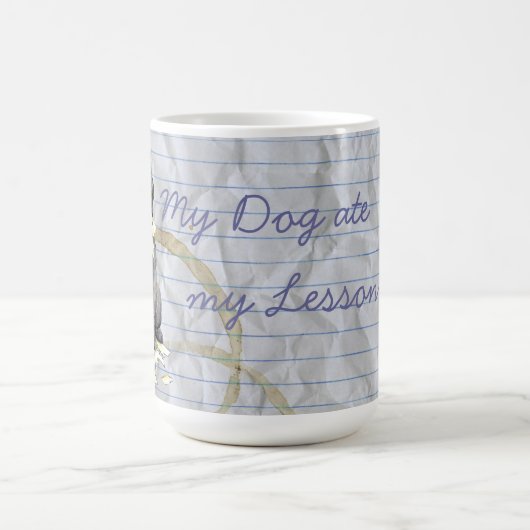 Meine Bedlington Ate My Lesson-Kaffee-Tasse Kaffeetasse (Mittel)