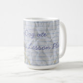 Meine Bedlington Ate My Lesson-Kaffee-Tasse Kaffeetasse (VorderseiteRechts)